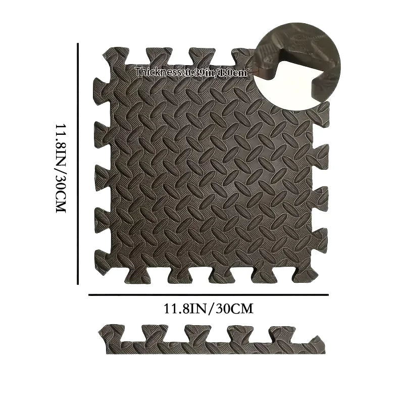 Eva Foam Interlocking Floor Tiles 30x30x1 Cm Puzzle Gym Mat For Indoor Home Gym Exercise Areas