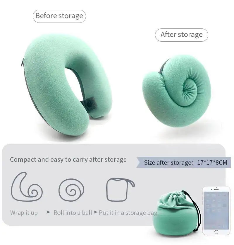 New Baby Headrest U-Shaped Portable Memory Foam Neck Support Children's Pillows Travel Pillow Breathable Soft Body Accessory