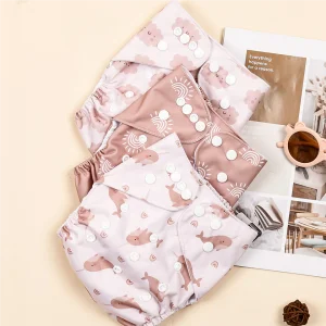 Brandname Baby Waterproof Nappies Reusable Newborn Cloth Diaper Training Pants 3Pcs Pack For Boys And Girls