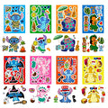 8/16/32Sheets Cute Make a face Stitch Stickers Make Your Own Sticker Game Party Jigsaw Puzzle Decoration Kids Reward Toy Gift