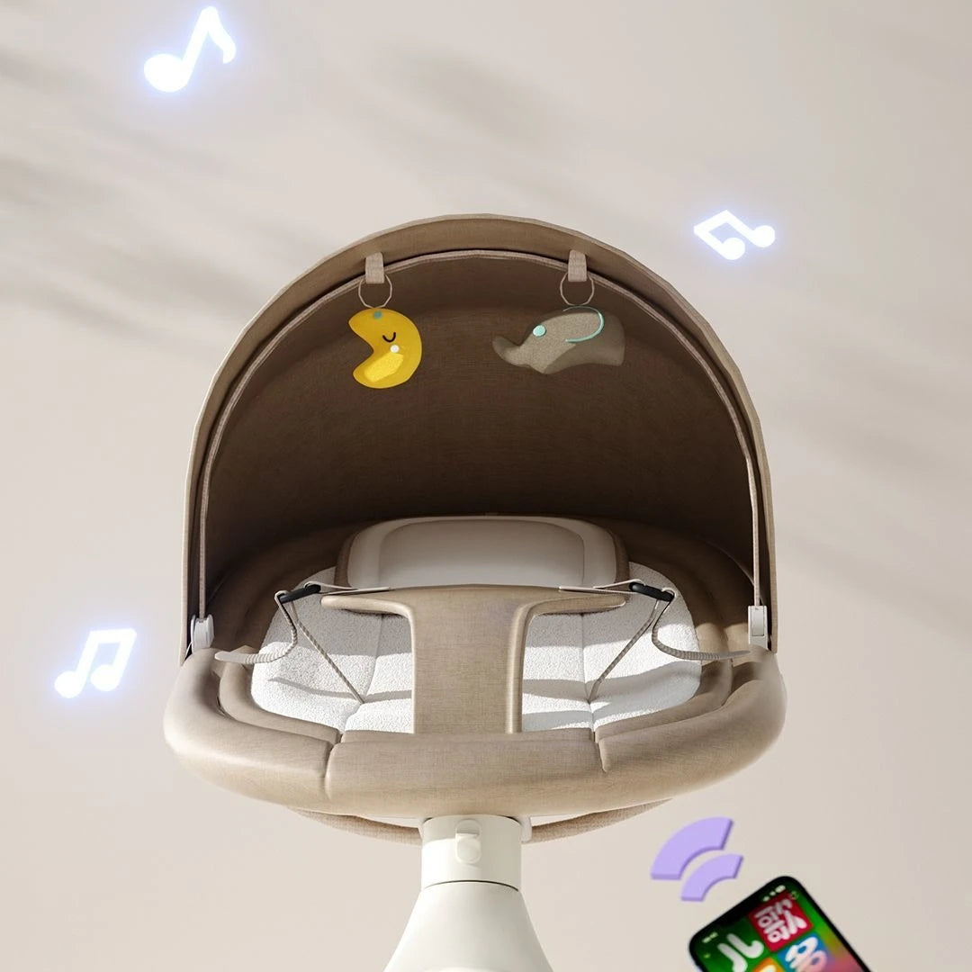 Electric Baby Rocker Swing and Soothing Bassinet with Music
