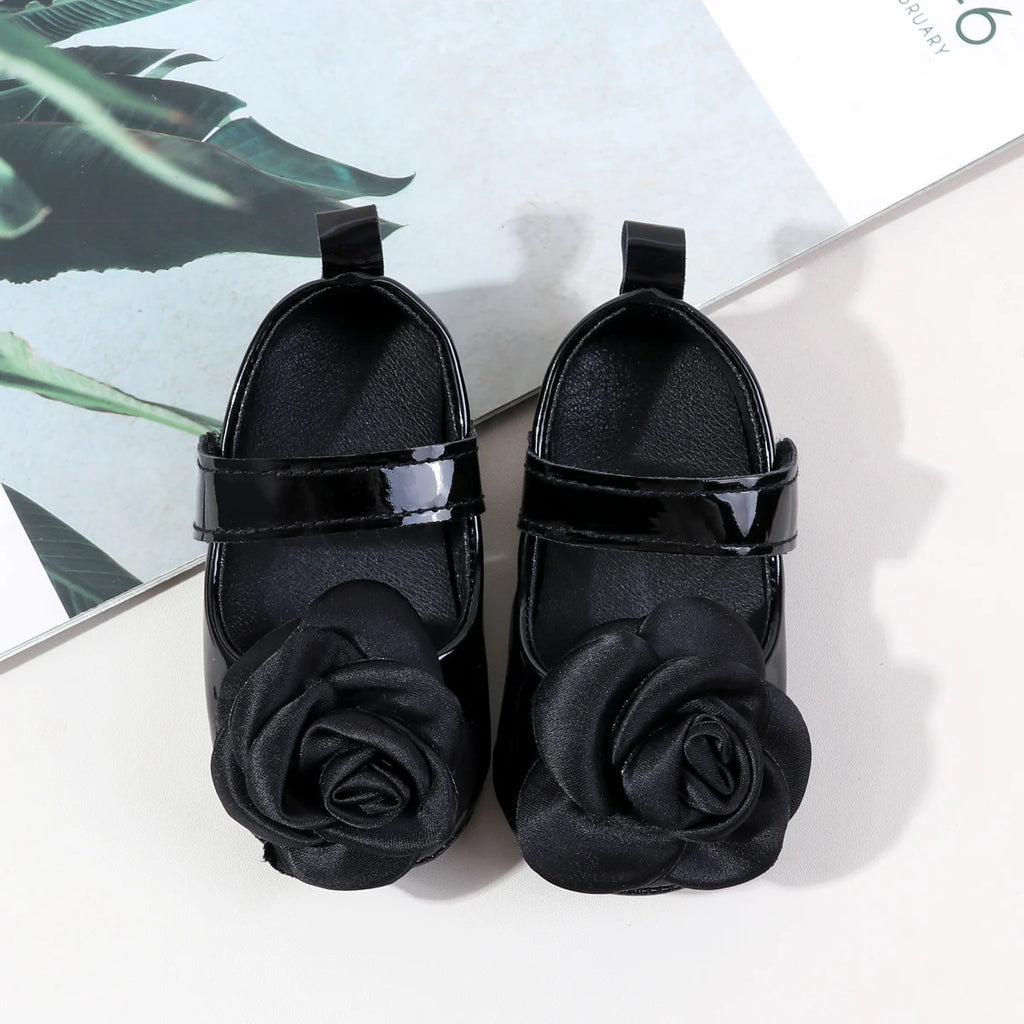 Fashion Girl Princess Shoes 2025 Autumn New Baby Leather Shoe Comfort Anti Slip Girl Flower Casual Shoes Retro Child Ballet Shoe