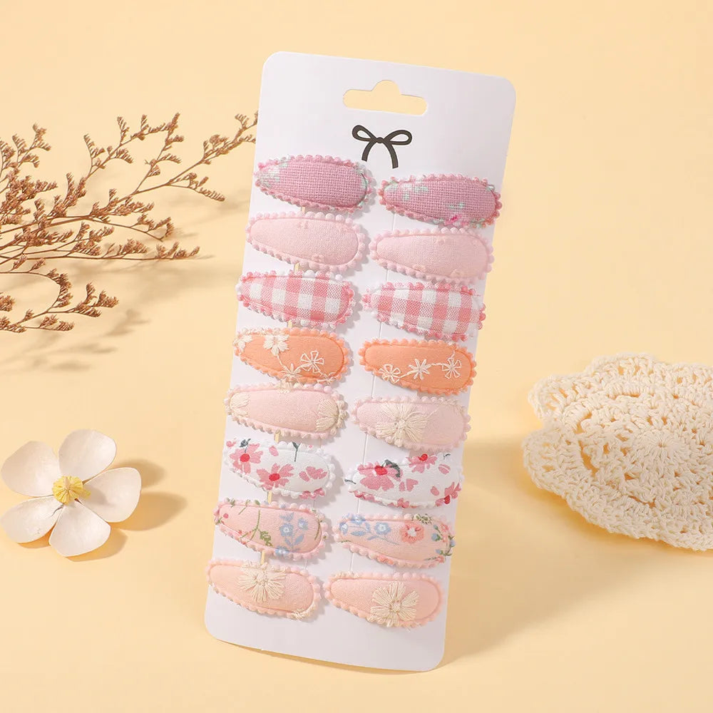 Baby Bows Hair Clips Set For Kids Girls 16 Pcs Barrette Hairgrips Hair Accessories