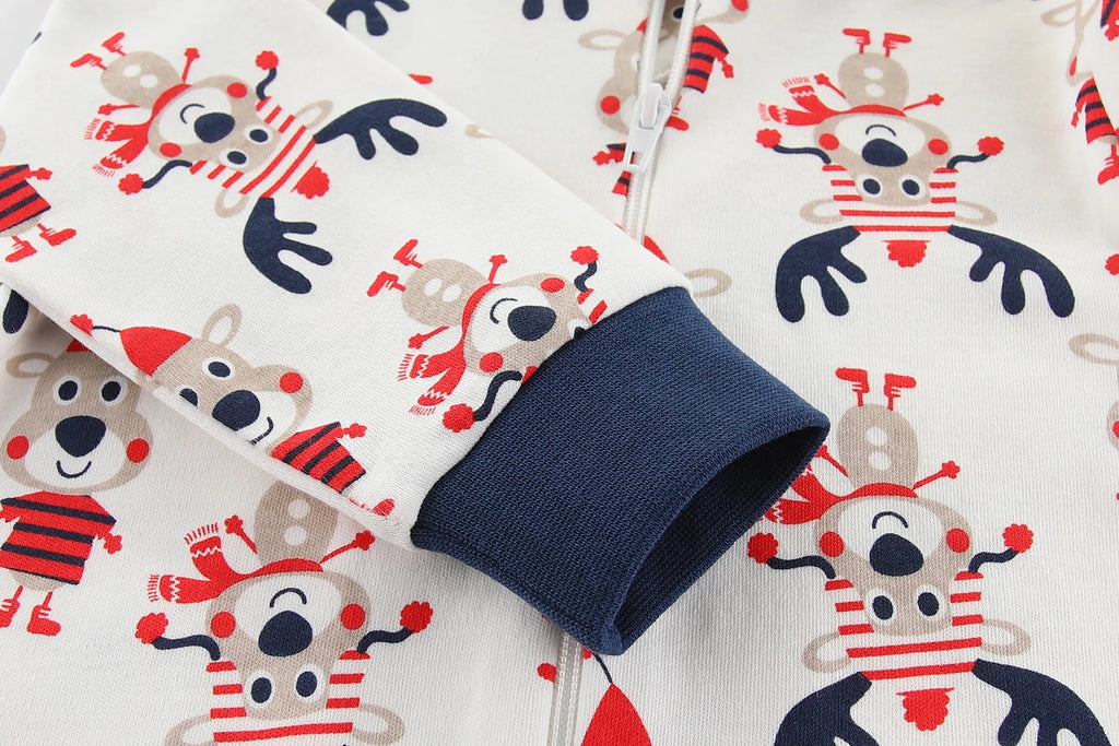 2 PCS/Lot Kiddiezoom Four Seasons Fashion Cartoon 100%Cotton Zipper Long Sleeve Baby Boy Girl Rompers Soft Newborn Clothing