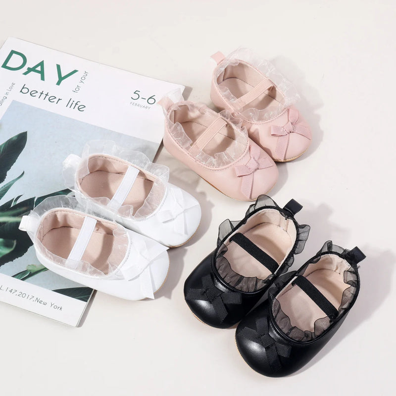 Little Girl Shoe 2025 Autumn New Style Best-selling Children's Sweet and Cute Princess Shoes for Ages 4-12 with Soft Soles