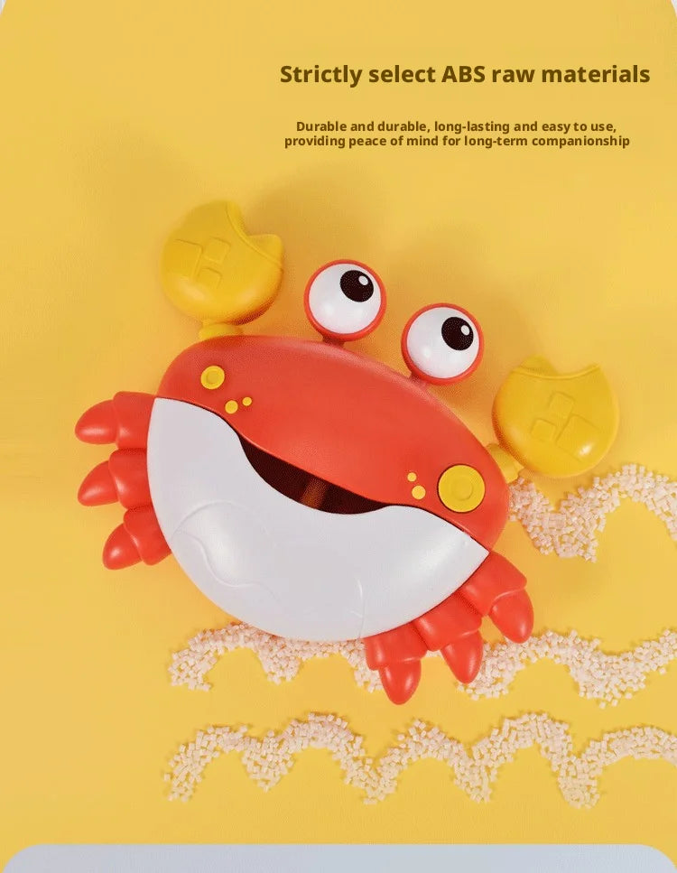 Blowing Bubble Baby Bath Toys Bathtub Soap Machine Blowing  Cute Cartoon  Crab Bathroom Swimming Pool Toys Outdoor Foam Maker