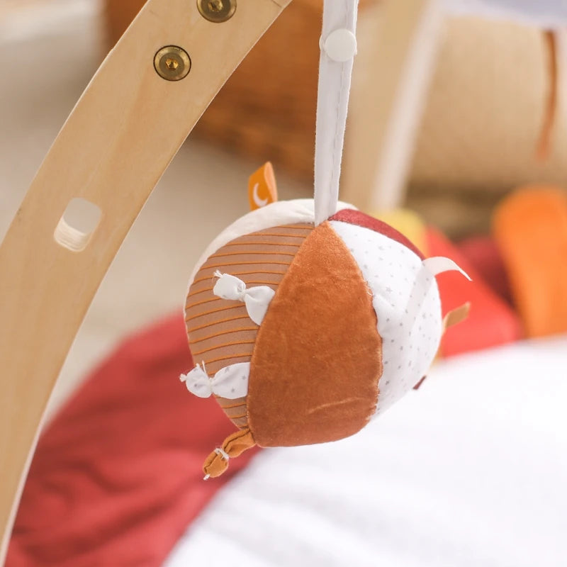 Baby Wooden Gym Frame Gym Activity Bird Tripod Gym Frame for Toddle Play Gym Mobile Hanging Sensory Toys Baby Room Decorations