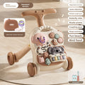 Baby Multifunctional Walker Toy Anti-Rollover Toddler Walking Assistant Adjustable Activity Learning Push Gift for 1 Year Old