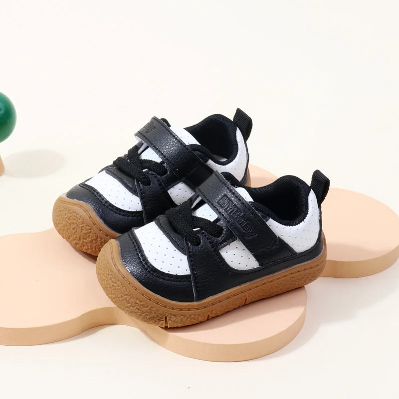 High Quality Baby  Toddler Shoes Rubber Sole Anti-slip Soft PU for  0-3 Years Boys and Girls Spring and Autum Style Ooydoor BM06