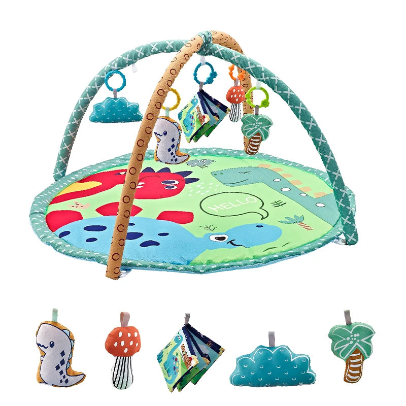 Bright Starts Fitness Frame Gym Play Mat For Tummy Time And Crawling Model 0-36M