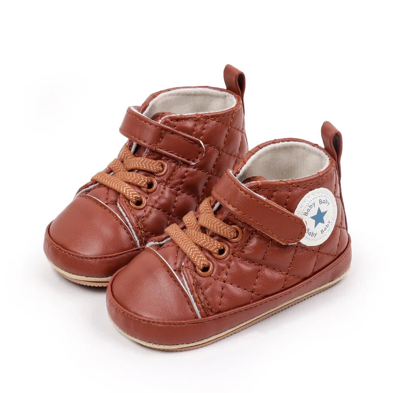 2025 Baby Boy Girl Spring and Autumn Fashion Design TPR Sole Anti Slip Walking Shoes High Quality Breathable Prewalker Shoes
