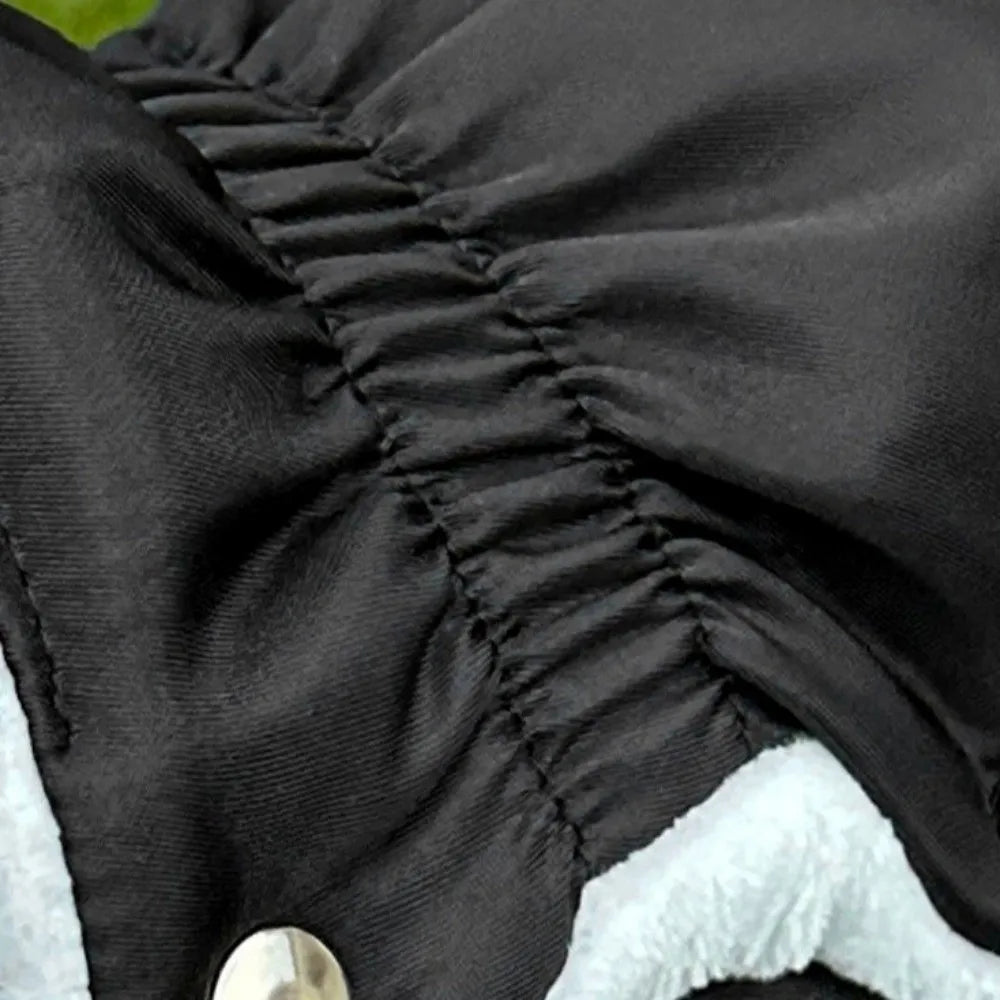 1 Pair Thickened Winter Stroller Gloves Windproof Soft Velvet Handrail Gloves Warm Waterproof Stroller Mitten Shopping