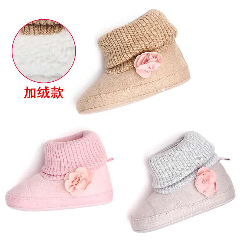 2024 New Fashion Baby Boots Soft Cotton Warm and Comfortable Classcial Style for Baby Boys and Girls 0-18 Months D0757 D0750
