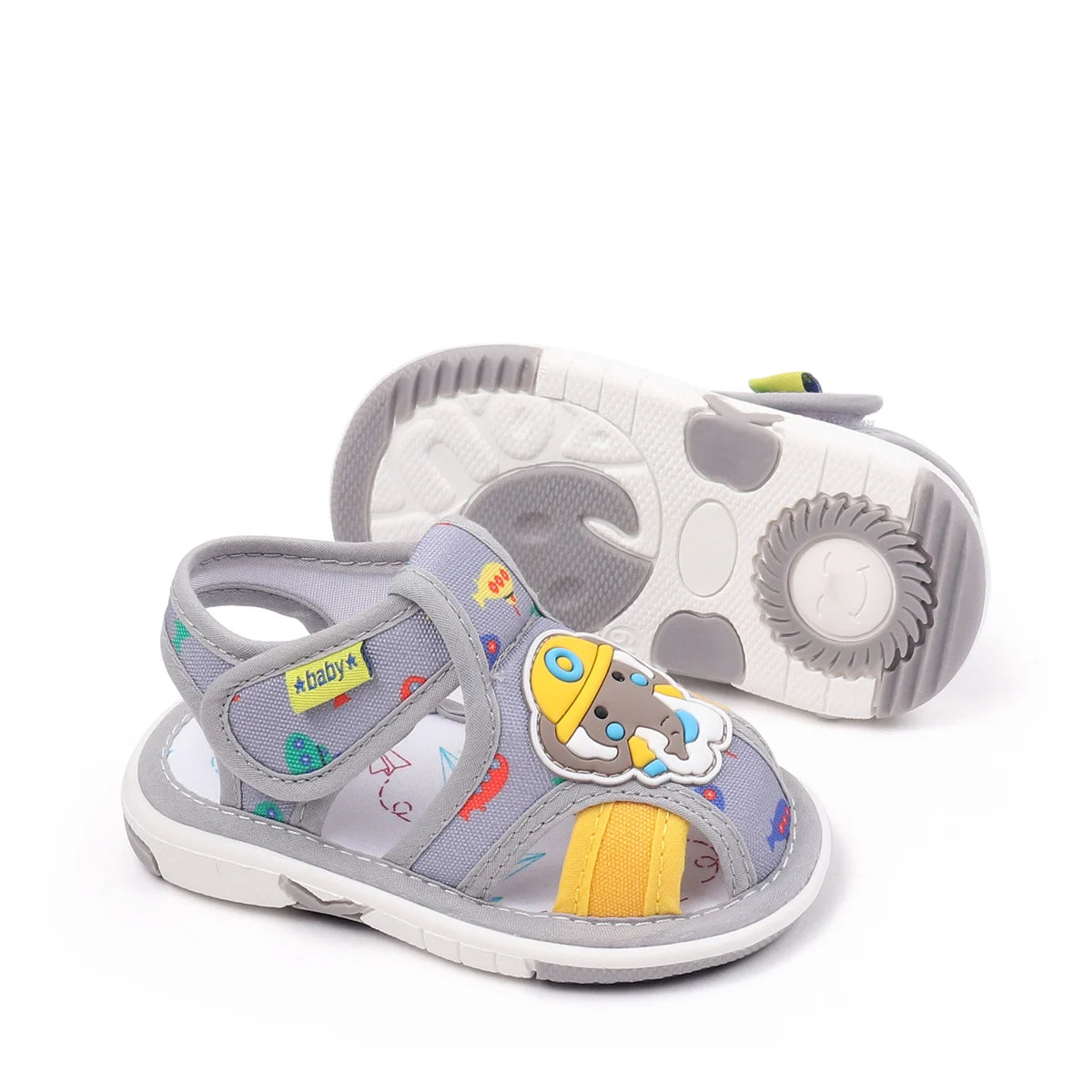 2025 Hot Summer New Design and High Quality Baby Boys And Girls First Walking Indoor Outdoor Toddler Shoes With Squeaky