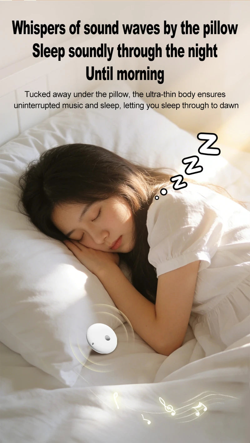 Lenovo Mini Portable Bedside Sleep Speaker With High-definition Sound Quality White Noise Intelligent Pillow Under Speaker