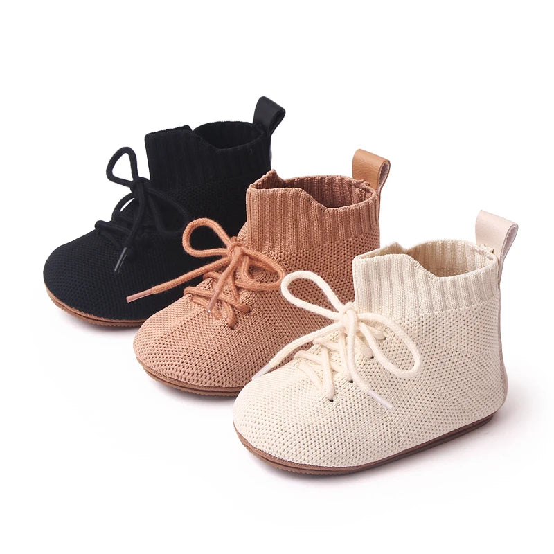 2025 Boys And Girls' 0-1 Years Old High-Top Casual Anti-Slip Softness Toddler Shoes For Sports Activities Baby Shoes