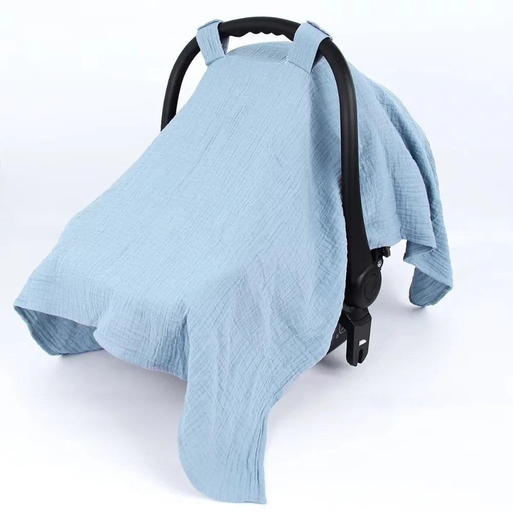 Cotton Stroller Cover Sunshade Gauze Baby Safety Seat Cover Carriage Full Cover Baby Stroller Accessories Baby Basket Cover