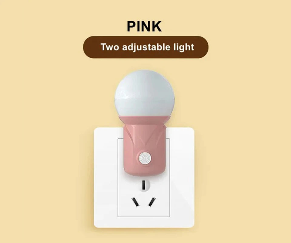 Modern Bedside Night Light Lamp Kids All Night 220V Led Lights Plug In Wall Night Lights For Bedroom EU Plug Night Lamp Romantic