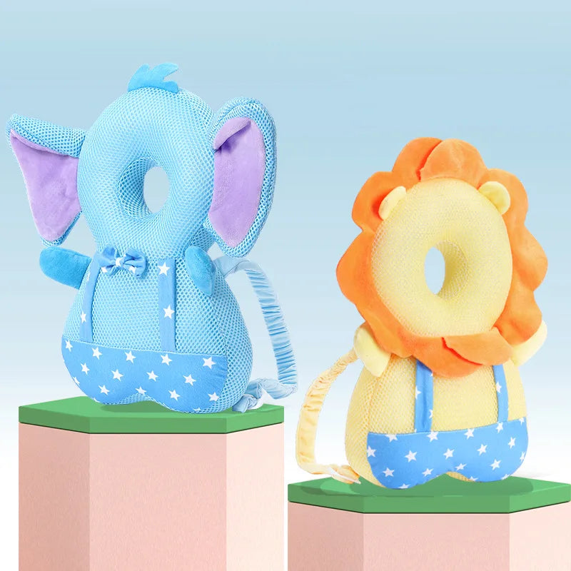 1-3T Toddler Baby Head Protector Backpack Pillow Safety Pad Cushion Prevent Injured Cartoon Security Pillow Protective Headgear