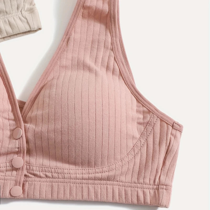 3 PCS Cotton Maternity Nursing Bras Pregnant Breastfeeding Pregnancy Women Underwear Breast Feeding Bra Soutien Allaitement