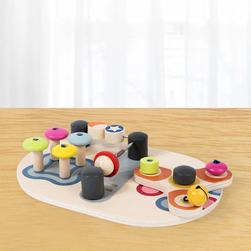 2026 Montessori Busy Board Accessories Colorful Counting Bead Three Color Light Card Insertion Light Educational Toy Trainig Toy