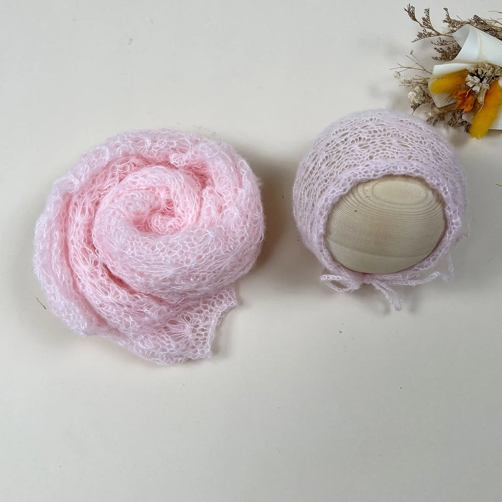 Don&Judy Baby Photography Prop Newborn Hat Soft Boy Girl Infant Handmade Mohair Bonnet Headwear Photo Shoot Studio Accessories