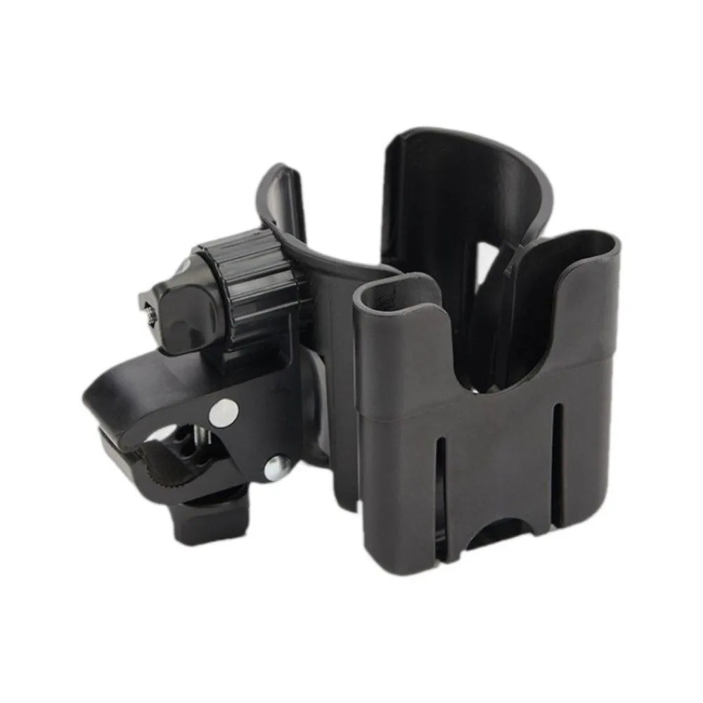 Quick Release Stroller Water Cup Holder with Phone Holder Detachable Stroller Water Bottle Organizer Adjustable 2-in-1 Design
