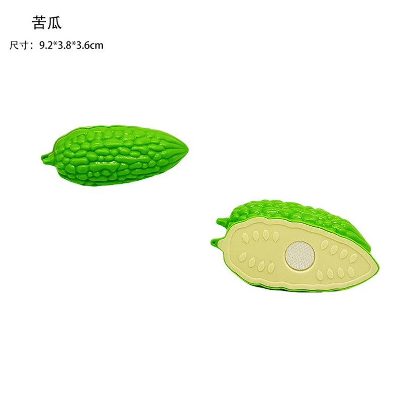 Chechele Montessori Paste Simulation Educational Toy for Sensory Decompression Durian Grapefruit Cherry 1Pcs