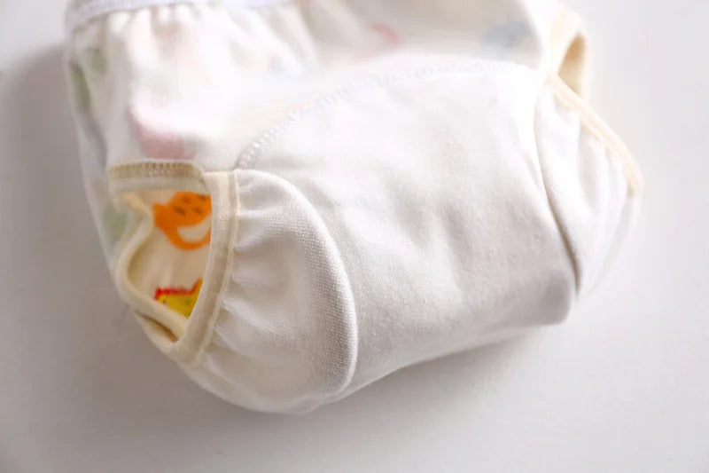 Cotton Baby Training Pant Reusable Gauze Diaper Waterproof Cloth Diaper Baby Study Pants Washable Nappies Diapering