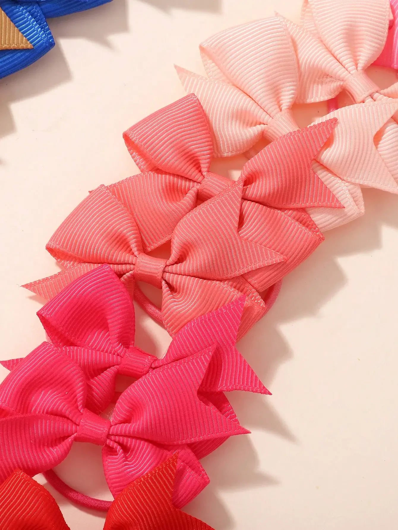 20Pcs/lot 2.1-Inch Lovely Bowknot Hairband Ribbon Head Rope Kids Hair Accessories Boutique Headwear for Girls Wholesale Gift