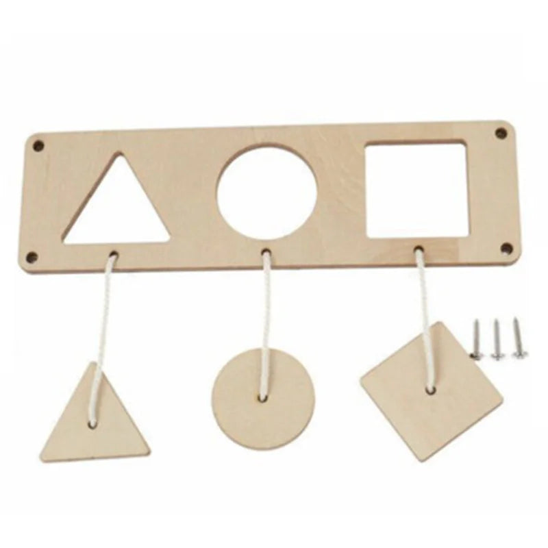 Montessori Busy Board Hourglass Puzzles Wall Toy For Early Education And Intelligence Development