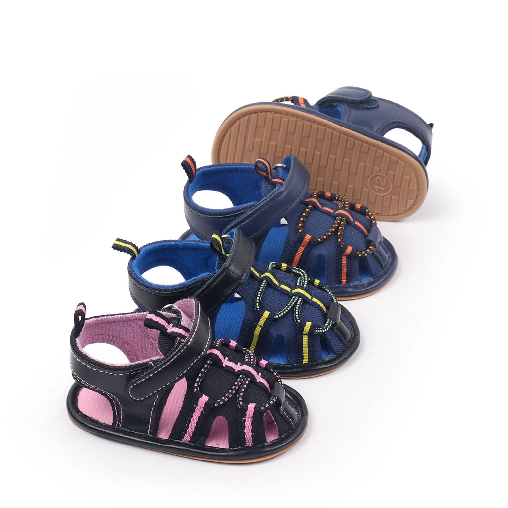 Spring And Aummer New Baby Shoes For Boys And Girls; Infant Cute Sandals With Anti-slip Rubber Soles For Llearning To Walk