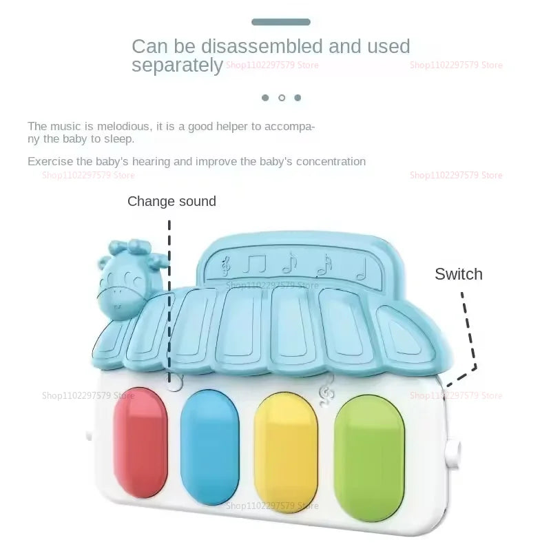 2026 Baby Play Gym Piano Mat for Newborns and Toddlers 0-36 Months Music Activity Center Early Learning Sensory Development Gift