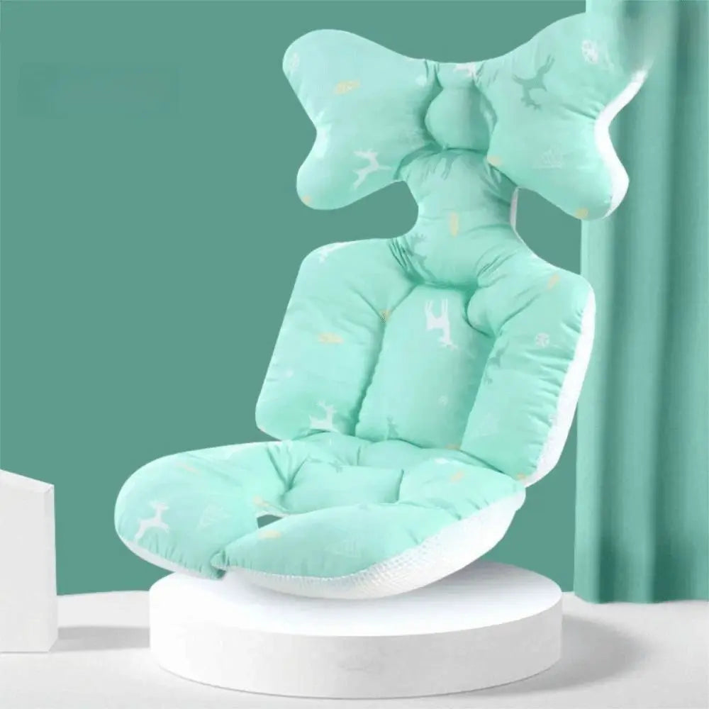 Soft Baby Stroller Cushion Comfortable Breathable Baby Pram Seat Mat Car Seat Cartoon Printed Dining Chair Cotton Pad Toddler
