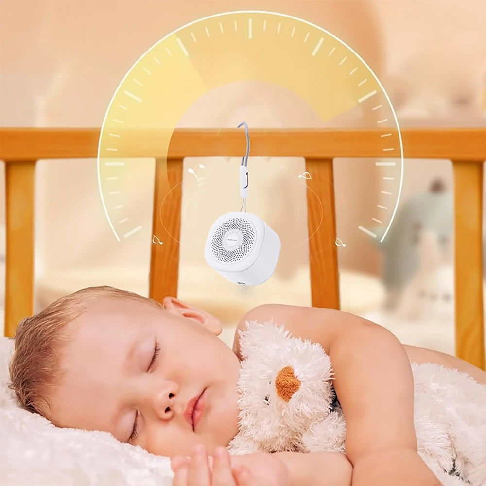 White Noise Machine 10 Soothing Sounds Sleep Sounds Machine with Night Light USB Charging Sleep Aid Device for Baby Adult