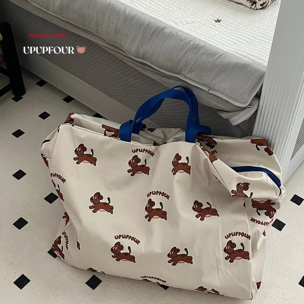 Large Capacity Quilt Storage Bag Baby Items Waterproof Mommy Travel Bag Family Clothing Diapers Organizer Cute Kids Storage Bag