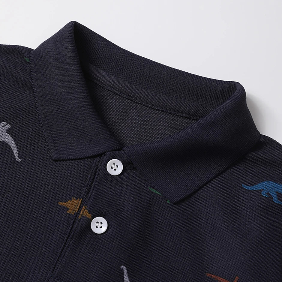1/3 Pack Children's Summer Dinosaur Printed Multicolor POLO Shirt Boys Casual Fashion Prince T-shirt Joker Comfortable Lapel T