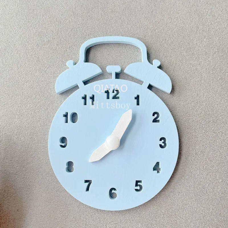 Baby DIY Wooden Montessori Busy Board Educational Toy With Alarm Clock And Fine Motor Activities For Children