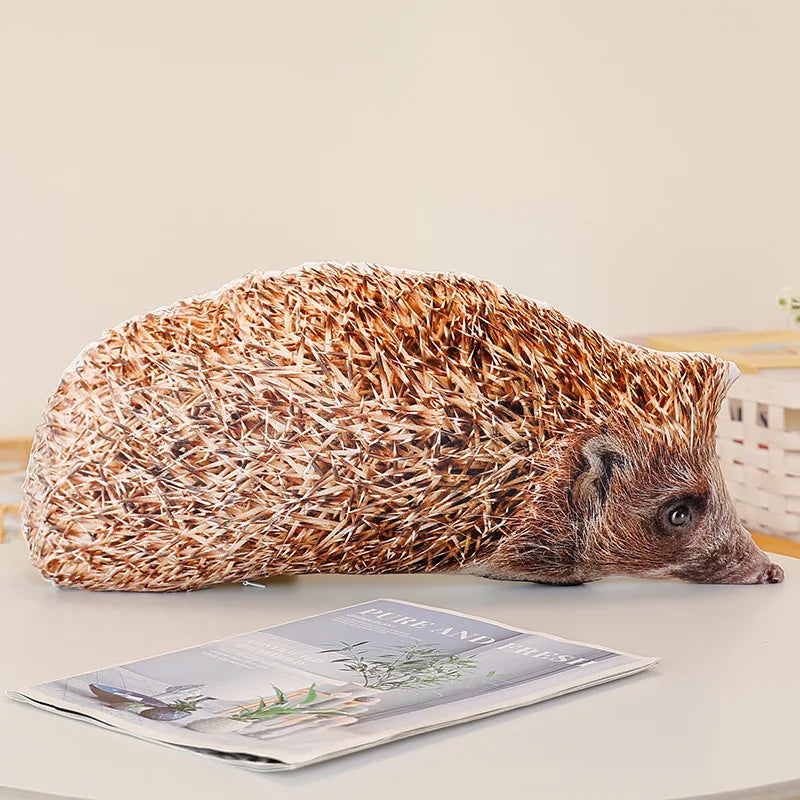 1pc 3D Simulated Forest Animal Throw Pillow Stuffed Lifelike Lion Fox Raccoon Zebra Tiger Sofa Bedroom Cushion Home Decor Kid Bi
