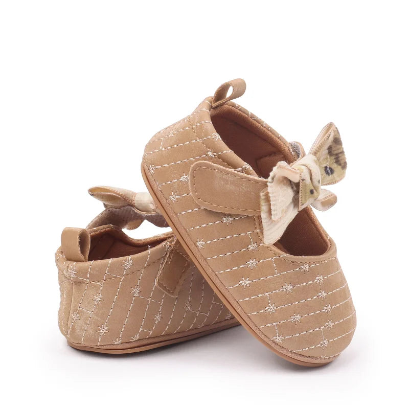 New Spring And Autumn Baby Girls First Walking Indoor Outdoor Toddler Shoes With Fashion Design For 0-18M Baby Princess Shoes