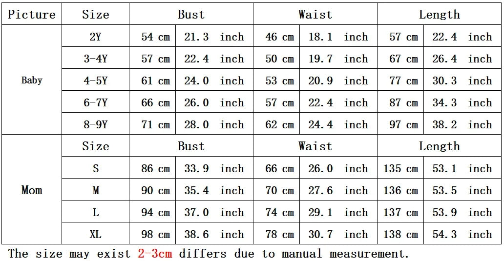 Vintage Mother Daughter Dress Vestidos Family Matching Outfits Children Dress Beach Casual Women Dresses Summer Girls Clothing
