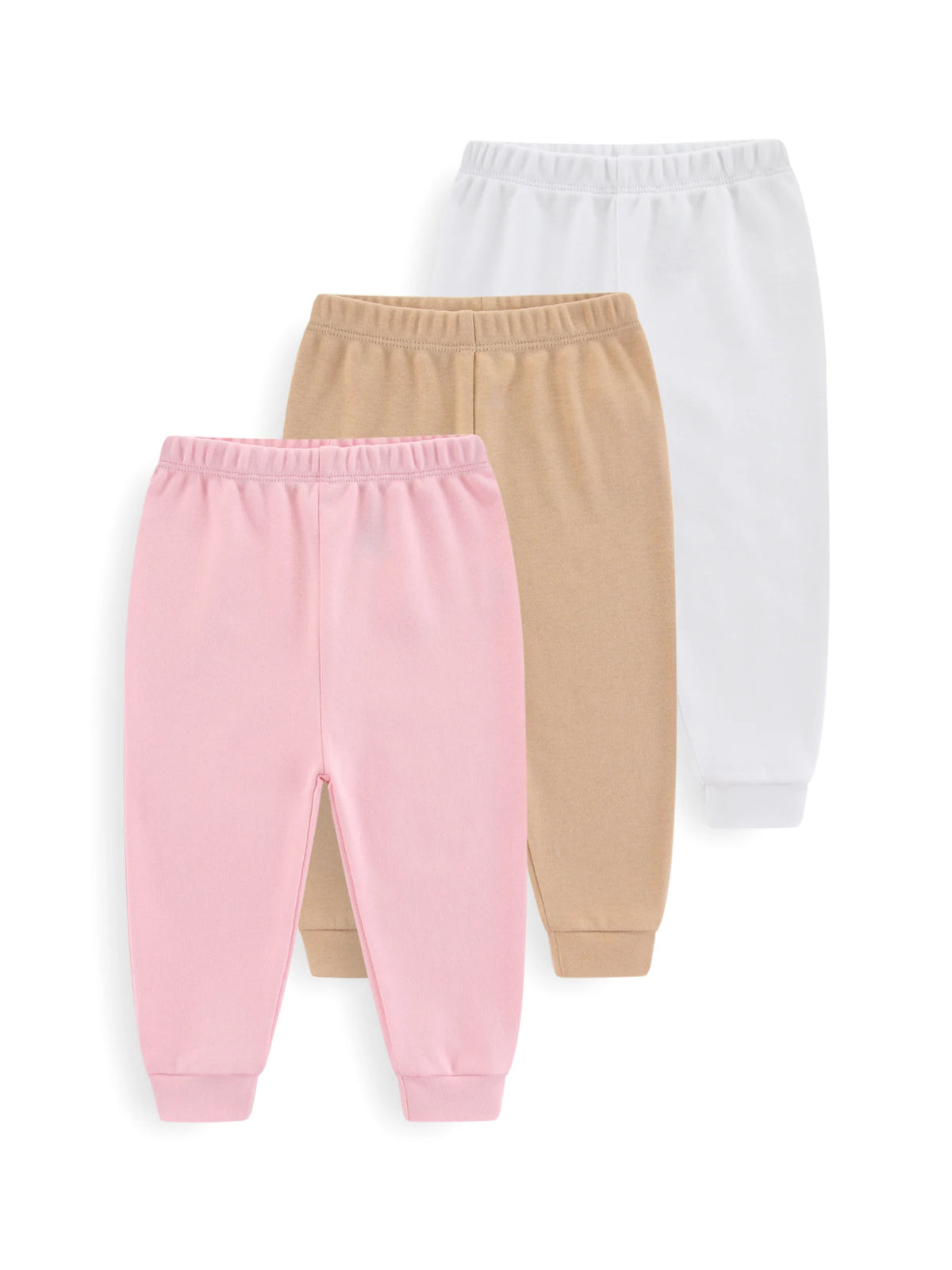 Unisex Solid Color Cotton Baby Pants Set 3 Pcs Lot Infant Toddler Trousers Model 3PcsSet Breathable Cotton For Comfort
