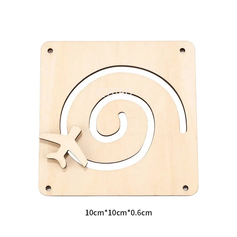 Baby DIY Montessori Busy Board Educational Toy For Toddlers Wooden Latch Puzzle Kit