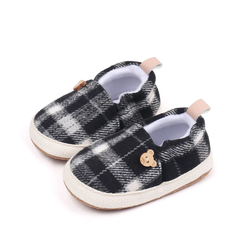 2025 Spring And Autumn Baby Boys And Girls First Walking Toddler Shoes With Fashion Color Block Design And Soft TPR Sole