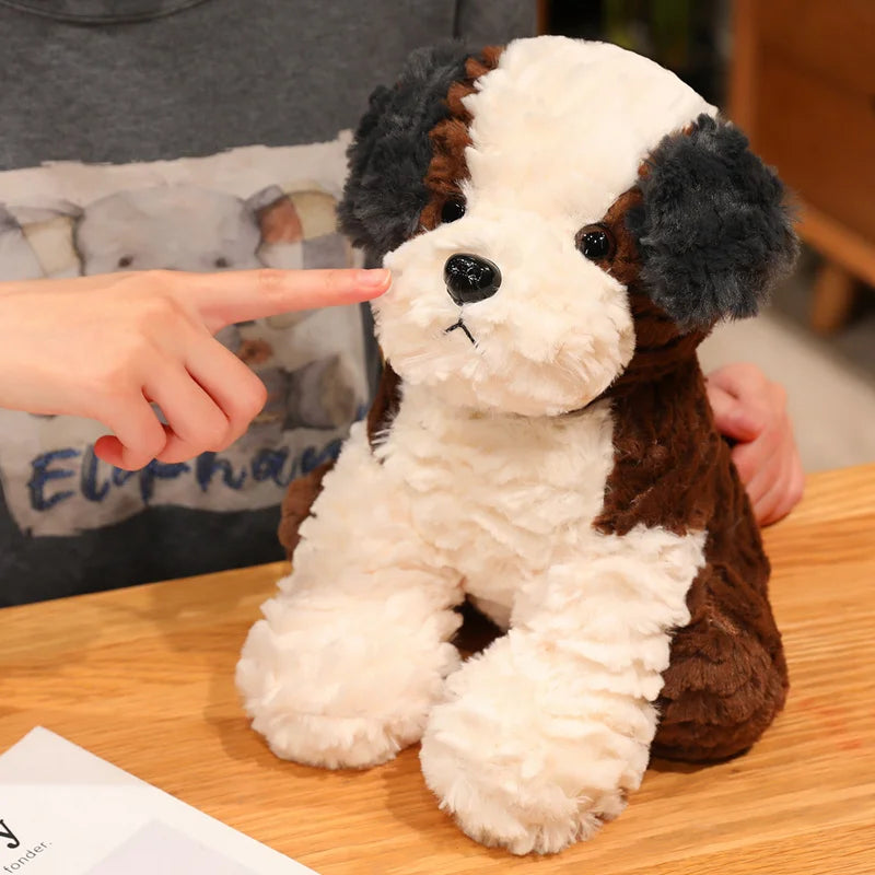 26cm Super Soft Saint Bernard Husky Teddy Dog Plush Toy Cute Animal Pillow Creative Home Decor Birthday Christmas Gift