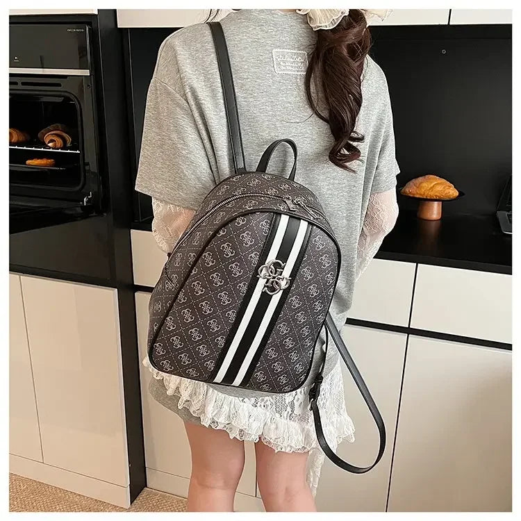 Elegant Leather Vintage Diaper Bag: Luxury Crossbody Handbag For Women With Designer Letter Logo And Large Tote Capacity