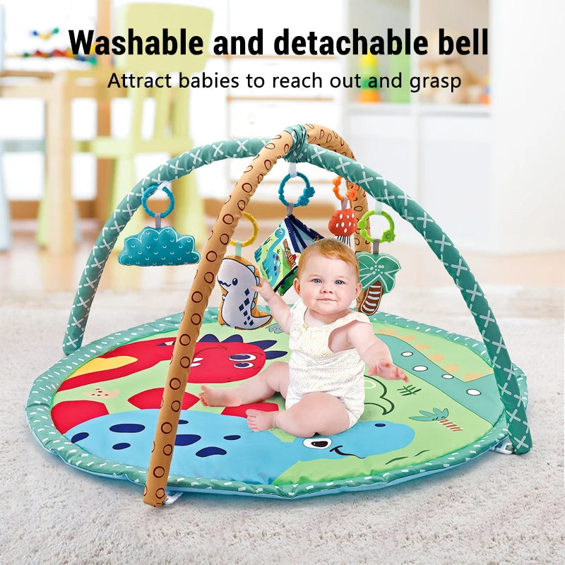Baby Educational Fitness Frame Gym Play Mat 0-36 Months Tummy Time Crawling Game Blanket Toys Play Mat Rack Crawling Blanket