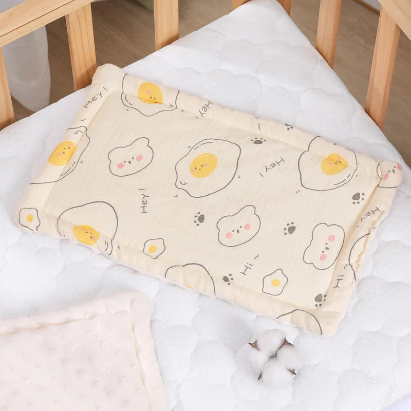 Napping for Newborn Sweat Absorption Breathable Cotton Baby Universal Pillow NPN001