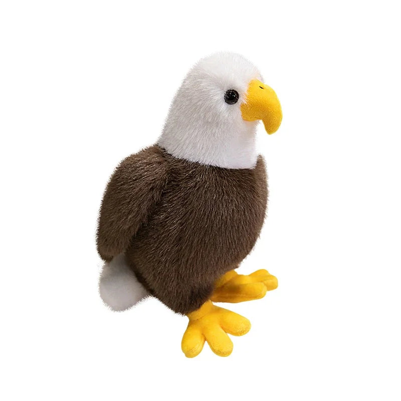 Hot Lifelike American Eagle Owl Plush Toy Soft Stuffed Animal RealLife Bird Doll Home Decor Kids Children Boys Birthday Gift