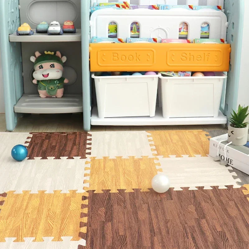 8/16Pcs Baby Puzzle Floor Mats Waterproof Non-Slip Foam Tiles Soft Play Mat for Infant Toddler Room Nursery Crawling Area Decor